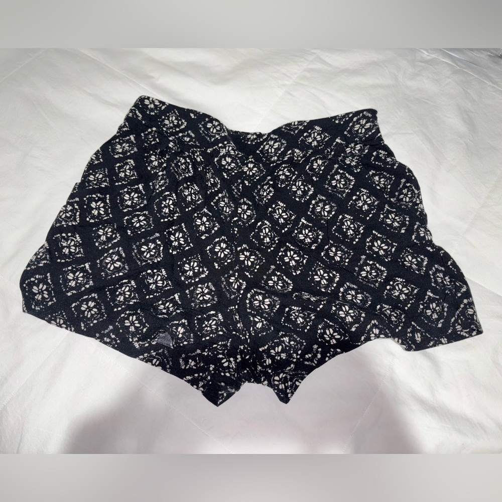 Mossimo Supply Co. Black and White High Waist Shorts